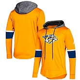 Women Nashville Predators Gold Customized All Stitched Hooded Sweatshirt,baseball caps,new era cap wholesale,wholesale hats